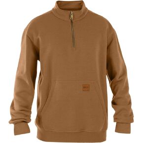 سويت شيرت رجالي بسحاب ربع كم من الصوف، سويت شيرت رياضي كاجوال دافئ بأكمام طويلة مع جيب in Kuwait