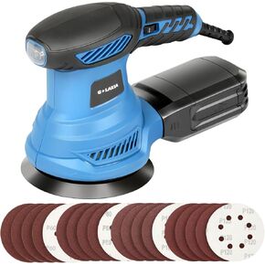 Orbital Sander，2.5Amp 5-inch Electric Sander with 15 piece Sanding Discs, 6 Variable Speed 6000-13000OPM and Dust Collection System for Sanding and Polishing in Saudi Arabia