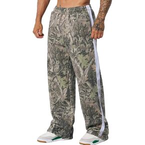 Mens Camo Sweatpants Baggy Joggers Casual Athletic Gym Workout Sweat Pants with Pockets in Saudi Arabia