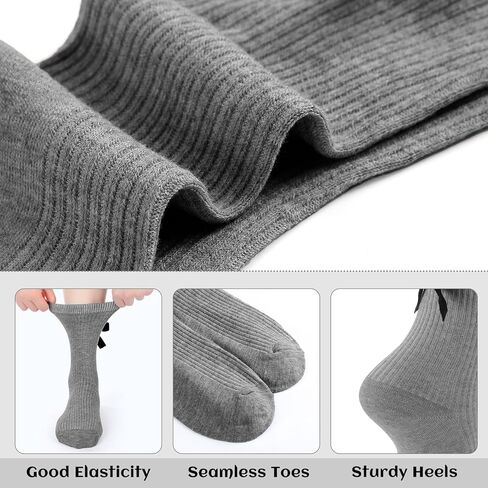 5 Pairs Velvet Bow Boot Socks for Women Girls Thick Warm Velvet Bow Leg Warmers Aesthetic Cotton Crew Socks Knit Fall Winter Christmas Stockings Gift in Saudi Arabia