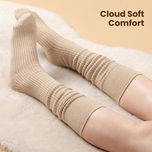 RockDove Women's Knee-High Slouchy Cashmere Brushed Socks in Saudi Arabia