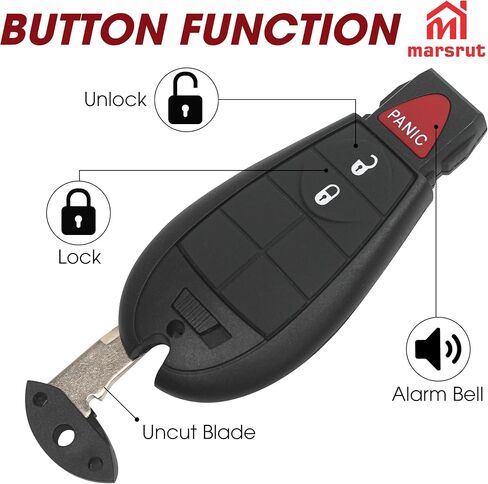 Key Fob Fit for Dodge RAM 1500 2500 3500 4500 5500 2013-2022 Truck, FCC: GQ4-53T, Replaces 56046953 68508720 56046953AE , 3-Button Fobik Electronic Pickup Keyless Entry Remote Control Replacement in Saudi Arabia