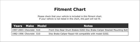 Front Disc Brake Caliper Pin Sleeve Compatible With Chevrolet S10 2003 2002 2001 2000 1999 1998 1997 1996 1995 1994 1993 1992 1991 1990 1989 1988 1987 1986 1985 1984 1983 1982 P-1242892 in Saudi Arabia