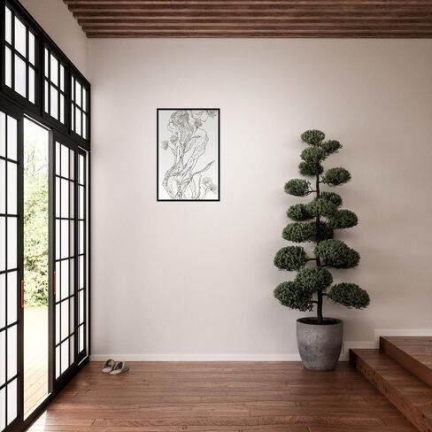 Artful Walls Modern Line Drawing Wall Art | Minimalist Abstract Female Floral Décor for Any Room in Saudi Arabia