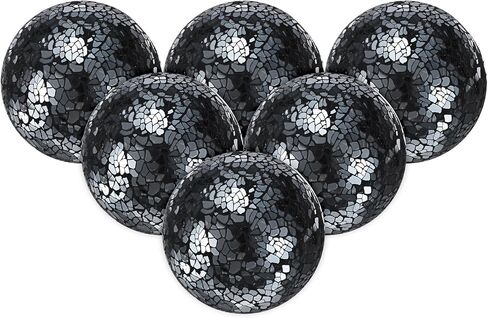 6-Pack Decorative Ball for Bowls, 2.4 Inch Mosaic Glass Balls Decorative Glass Orbs for Home Decor/Dining Tables/Wedding Party/Coffee Table/Centerpiece Decor [Green] in Saudi Arabia