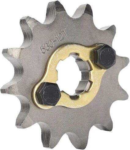 17mm 30mm Front Engine Sprocket + Mounting Accessory | Steel Alloy 12T Tooth | Compatible With 530 Chain Compatible With | Motorcycle Dirt Bike ATV in Saudi Arabia