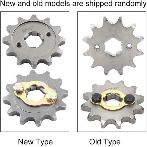 17mm 30mm Front Engine Sprocket + Mounting Accessory | Steel Alloy 12T Tooth | Compatible With 530 Chain Compatible With | Motorcycle Dirt Bike ATV in Saudi Arabia