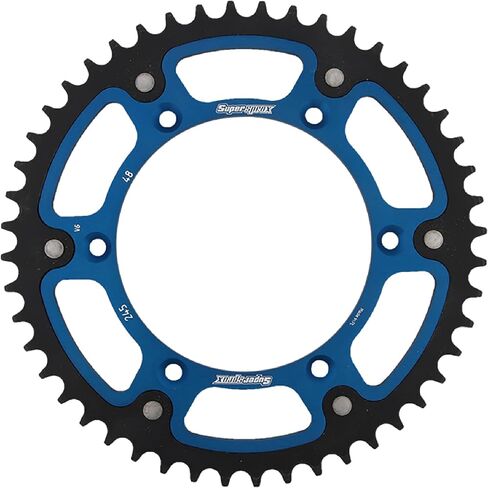 Supersprox Stealth Rear Sprocket (48T) (Blue) Compatible With 99-19 YAMAHA YZ250 in Saudi Arabia