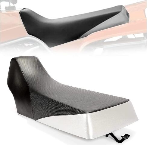 HECASA Complete Seat New Compatible with 1987-2006 Yamaha Banshee 350 YZF350 Replacement for 5FK-24710-E0-00 (Black+Silvery) in Saudi Arabia