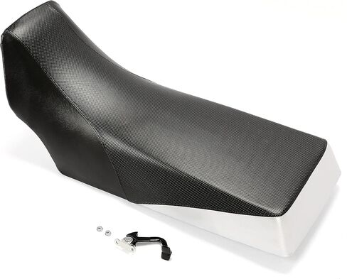 HECASA Complete Seat New Compatible with 1987-2006 Yamaha Banshee 350 YZF350 Replacement for 5FK-24710-E0-00 (Black+Silvery) in Saudi Arabia