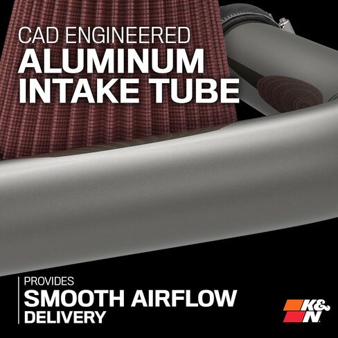 K&N Cold Air Intake System: High-Flow Air Filter, Increase Performance & Towing: Compatible with 2016-2019 Chervolet/GMC: Silverado 2500 & 3500, Sierra 2500 & 3500, 77-3090KTK in Saudi Arabia