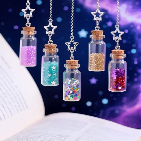 10 Pcs Small Glass Bottles with Cork Stoppers, 1.5ml Mini Glass Jars with Lids, Empty Tiny Glass Containers for Spell Jars, Wishing Bottles, Message Bottles, DIY Crafts, Wedding Decorations in Saudi Arabia