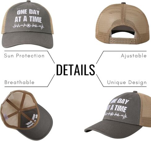 InnoBeta Sobriety Gifts for Men Women Addiction Recovery Gifts Trucker Hat Cap, Sober Adjustable Embroidered Trucker Hat for Christmas, Birthday in Saudi Arabia