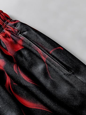 الأولاد Sweatsuits قطعتين السراويل مجموعة 3D النار المطبوعة هوديس البلوز و Sweatpants مجموعة الزي مجموعات لصبي 5-14Y in Kuwait