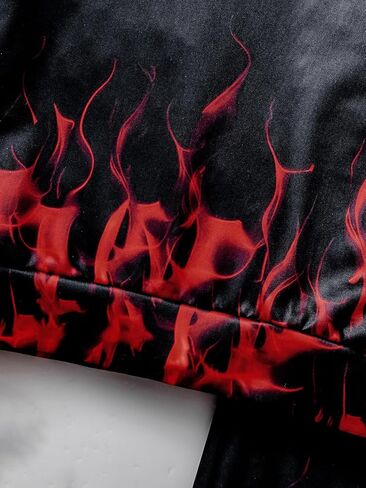الأولاد Sweatsuits قطعتين السراويل مجموعة 3D النار المطبوعة هوديس البلوز و Sweatpants مجموعة الزي مجموعات لصبي 5-14Y in Kuwait