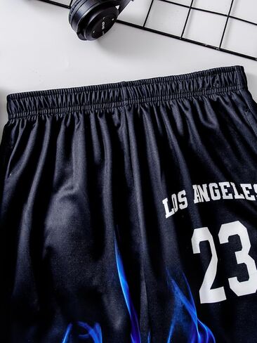 الأولاد Sweatsuits قطعتين السراويل مجموعة 3D النار المطبوعة هوديس البلوز و Sweatpants مجموعة الزي مجموعات لصبي 5-14Y in Kuwait