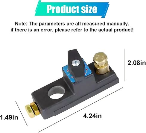 Smart Car Battery Disconnect Switch, 12V/24V Quick Disconnect Battery Cut Off Switch, Universal Master Power Cut Isolator Kill Switch for Car, RV, Boat, Truck (1PC) in Saudi Arabia