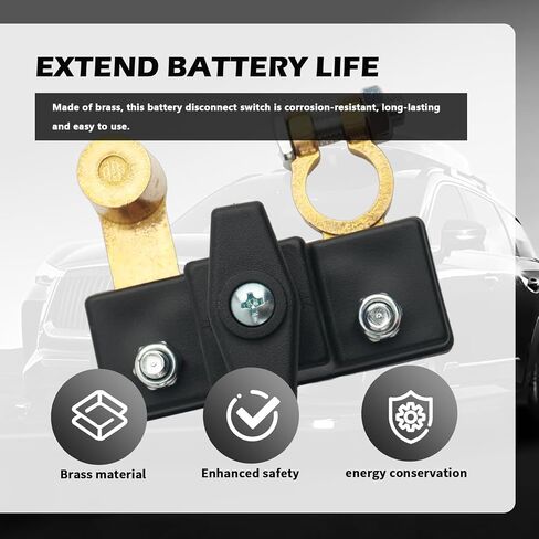 Car Battery Disconnect Switch 12V/24V Adaptable,Heavy Duty Battery Switch Disconnect for Batteries Protection Without Complex Wiring,100A Marine Disconnects Switches in Saudi Arabia