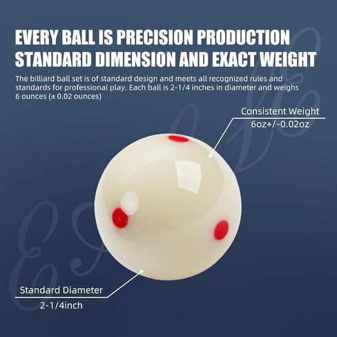 KONLLEN AXD-1TH Billiard Balls Pool Table Accessories 2-1/4" Regulation Size 16 Pool Balls Billiard Set in Kuwait