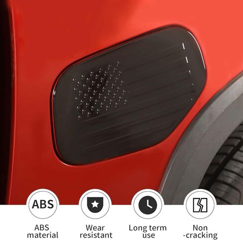 Linskip Gas Door Cover Compatible with 2014-2022 Chevrolet Colorado Crew Cab, Fuel Tank Cap Cover for Chevy Colorado Exterior Accessories Carbon Fiber in Saudi Arabia