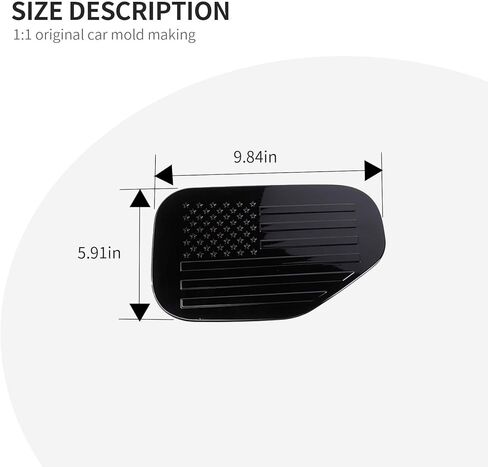 Linskip Gas Door Cover Compatible with 2014-2022 Chevrolet Colorado Crew Cab, Fuel Tank Cap Cover for Chevy Colorado Exterior Accessories Carbon Fiber in Saudi Arabia
