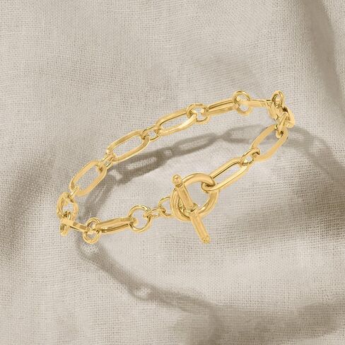 Ross-Simons Toggle Paperclip Link Bracelet in Saudi Arabia