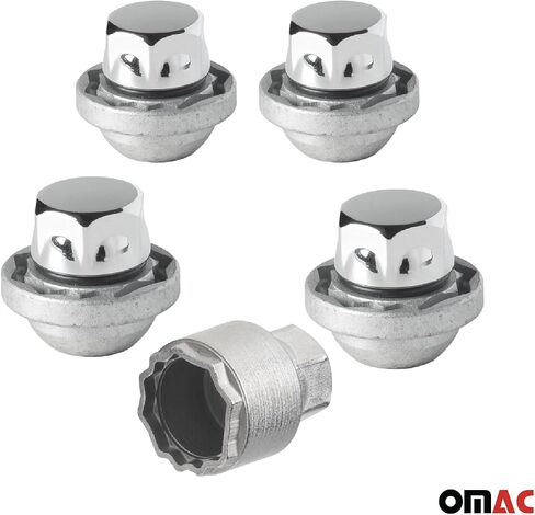 طقم قفل عجلة OMAC لسيارة Acura Integra TLX TSX Honda Accord HR-V M12X1,5 Nut Black in Kuwait