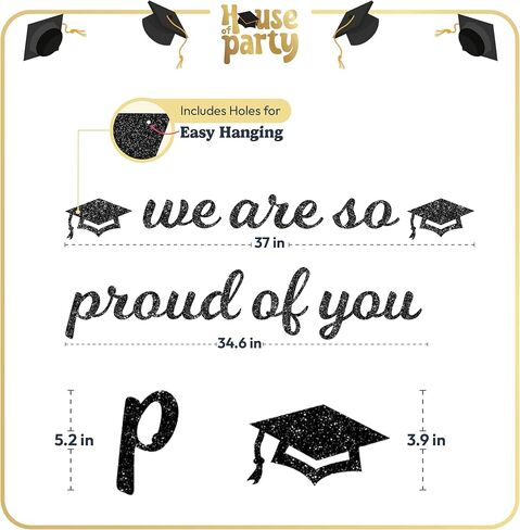 لافتة عيد ميلاد سعيد معلقة مسبقًا من هاوس أوف بارتي - لا يمكن تركيبها بنفسك | لافتة حروف عيد ميلاد سعيد لامعة باللون الوردي بطول 6 أقدام، زينة حفلات عيد الميلاد المعلقة على شكل إكليل للفتيات والنساء in Kuwait