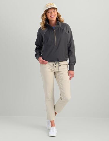 HUK Women's Cruiser Hybrid 1/2 Zip, Lightweight, Quick-Drying, Versatile Outdoor Pullover in Saudi Arabia