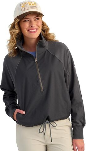 HUK Women's Cruiser Hybrid 1/2 Zip, Lightweight, Quick-Drying, Versatile Outdoor Pullover in Saudi Arabia