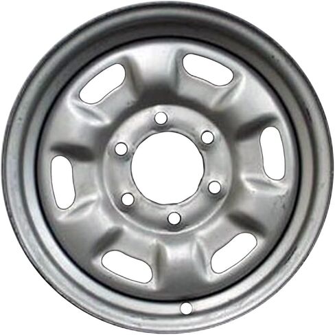 16 inch Steel Wheel Rim for 92-02 Isuzu Trooper (6-Slot Design) - Silver Reman Factory Steel Wheel in Saudi Arabia