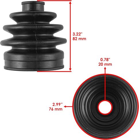 Caltric Front Axle Outer Inner CV Boot Kit Compatible with Honda TRX500FA Foreman Rubicon 500 2001-2004 in Saudi Arabia