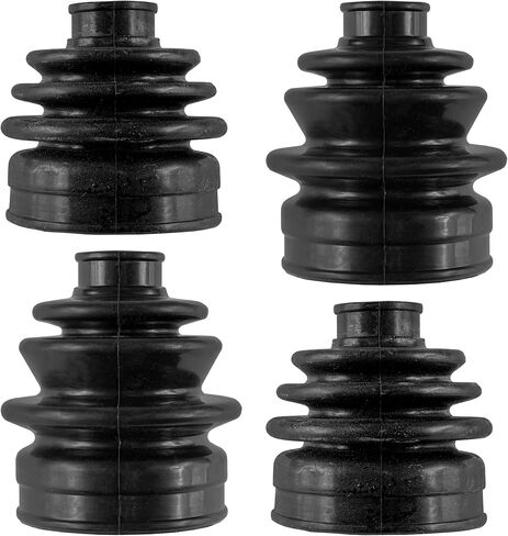 Caltric 2 Rear Axle Inner Outer CV Boot Kit Compatible with Yamaha Grizzly 450 YFM450 4X4 2011 2012 2013 2014 in Saudi Arabia
