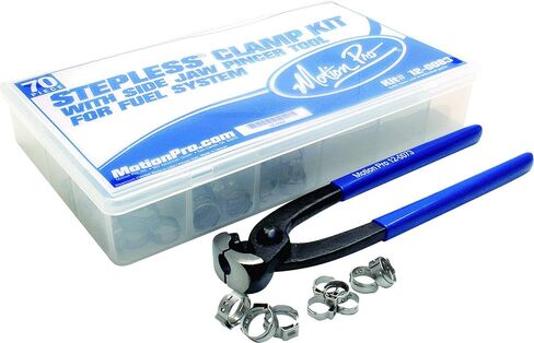 Motion Pro 12-0083 Stepless Clamp Fuel Line Fittings Kit with Pincer Tool - 80 Piece in Saudi Arabia