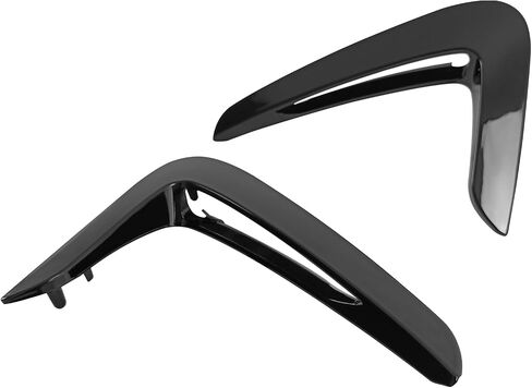 IKON MOTORSPORTS Side Fender Vent, Compatible with 2014-2016 BMW 4-Series F32 Coupe 2-Door F33 Convertible F36 Grand Coupe, Painted #475 Black Sapphire Metallic ABS Front Side Air Vent Cover Trim 2PCS in Saudi Arabia