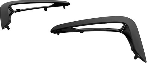 IKON MOTORSPORTS Side Fender Vent, Compatible with 2014-2016 BMW 4-Series F32 Coupe 2-Door F33 Convertible F36 Grand Coupe, Painted #475 Black Sapphire Metallic ABS Front Side Air Vent Cover Trim 2PCS in Saudi Arabia