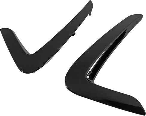 IKON MOTORSPORTS Side Fender Vent, Compatible with 2014-2016 BMW 4-Series F32 Coupe 2-Door F33 Convertible F36 Grand Coupe, Painted #475 Black Sapphire Metallic ABS Front Side Air Vent Cover Trim 2PCS in Saudi Arabia