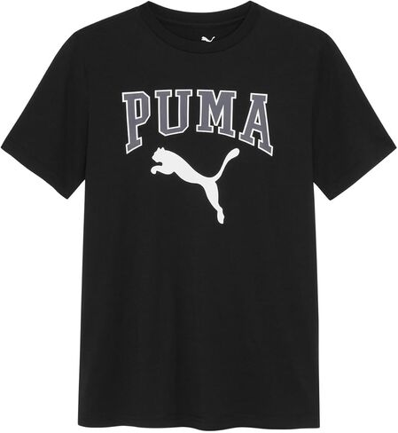 PUMA Boys' Short Sleeve Cotton Graphic T-Shirt, Crewneck in Saudi Arabia