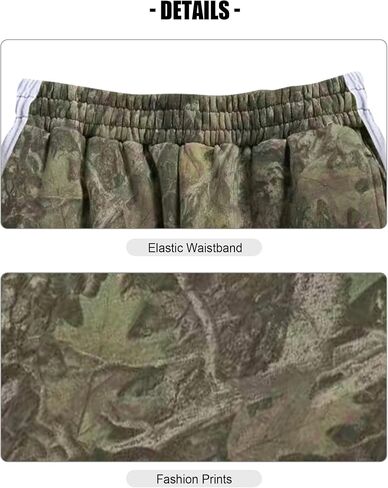 Mens Camo Sweatpants Baggy Joggers Casual Athletic Gym Workout Sweat Pants with Pockets in Saudi Arabia