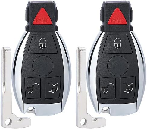 Beefunny 315MHz Smart 3+1 4 Button Replacement Remote Key Fob for Mercedes-Benz Support NEC & BGA 2000-2014, 705 Moto (2) in Saudi Arabia