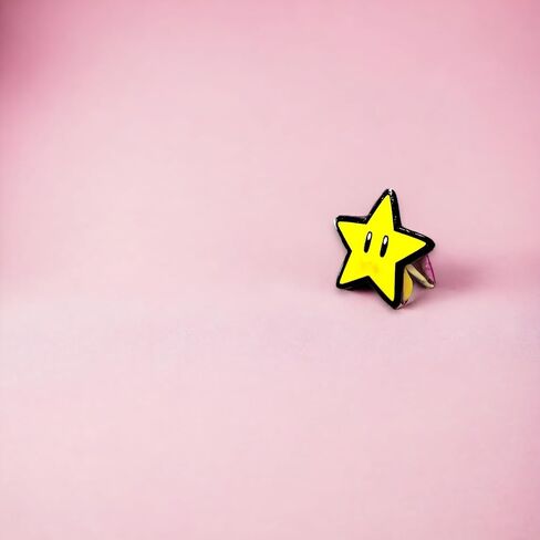 STAR PIN STAR ENAMEL PIN YELLOW STAR ENAMEL PIN STAR FACE ENAMEL PIN GAMING PIN LUCKY STAR PIN in Saudi Arabia