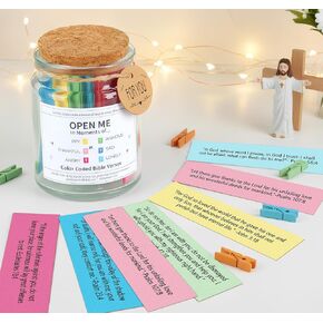 Bible Verse Jar, Inspirational Gifts for Women with 108 Bible Verse, Christian for Women Best Friend Graduation Gifts for Her Birthday for Mom Study Supplies for All Ages in Saudi Arabia