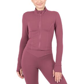 YITTY Active Women's Ultraluxe Full Zip Jacket, Athleisure, 4-Way-Stretch, Thumbholes in Kuwait
