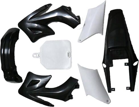 Full Fender Fairing Kit with Seat, Fuel Tank, and Graphics Decals for Apollo 110cc 125cc 150cc 250cc Dirt Bikes | ABS Plastic Bodywork Set with Fenders, Side Panels, Tank Shrouds (Red) in Saudi Arabia