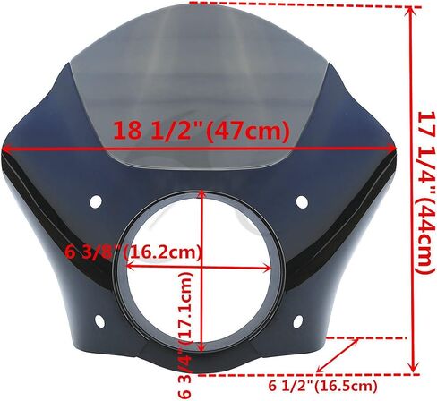 XMT-MOTO Gauntlet Headlight Fairing Windscreen W/Trigger Lock Mounts Fit For Harley Sportster XL 1200 883 1988-2022 in Saudi Arabia