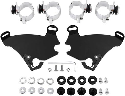 XMT-MOTO Gauntlet Headlight Fairing Windscreen W/Trigger Lock Mounts Fit For Harley Sportster XL 1200 883 1988-2022 in Saudi Arabia