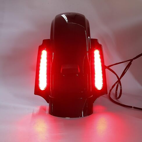 TCT-MOTORPARTS وصلة تمديد الحاجز الخلفي مع عدسات إضاءة LED دخانية مناسبة لدراجة Harley Touring Road Electra Glide Road Glide Road King Street Glide Ultra Classic 2009-2013 in Saudi Arabia