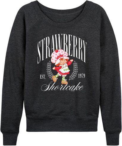 HYBRID APPAREL Strawberry Shortcake - جامعية - قميص نسائي طويل الأكمام من French Terry in Saudi Arabia