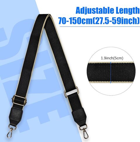 حزام المحفظة، حزام كتف عريض، أشرطة قماشية قابلة للتعديل، أحزمة بديلة لحقيبة اليد، وحقيبة كروس in Kuwait