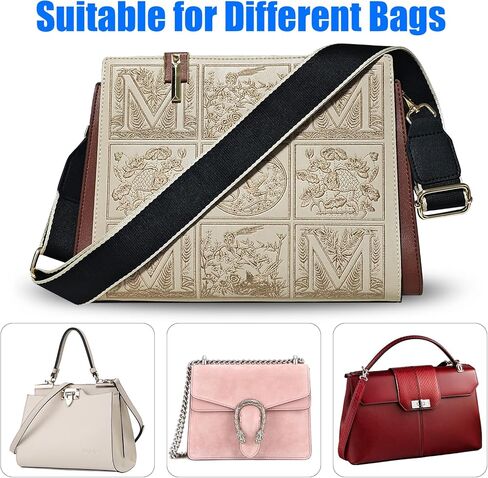 حزام المحفظة، حزام كتف عريض، أشرطة قماشية قابلة للتعديل، أحزمة بديلة لحقيبة اليد، وحقيبة كروس in Kuwait